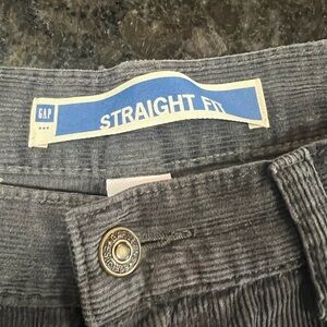 GAP Men's Gray Straight Fit Cords